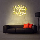 Cocktails & Dream neon sign