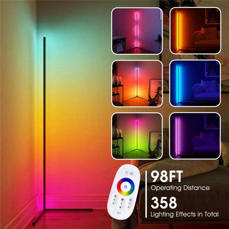 【USE CODE: CFL-5USD】Ready To Ship LED Corner Floor Lamp With Dimmer