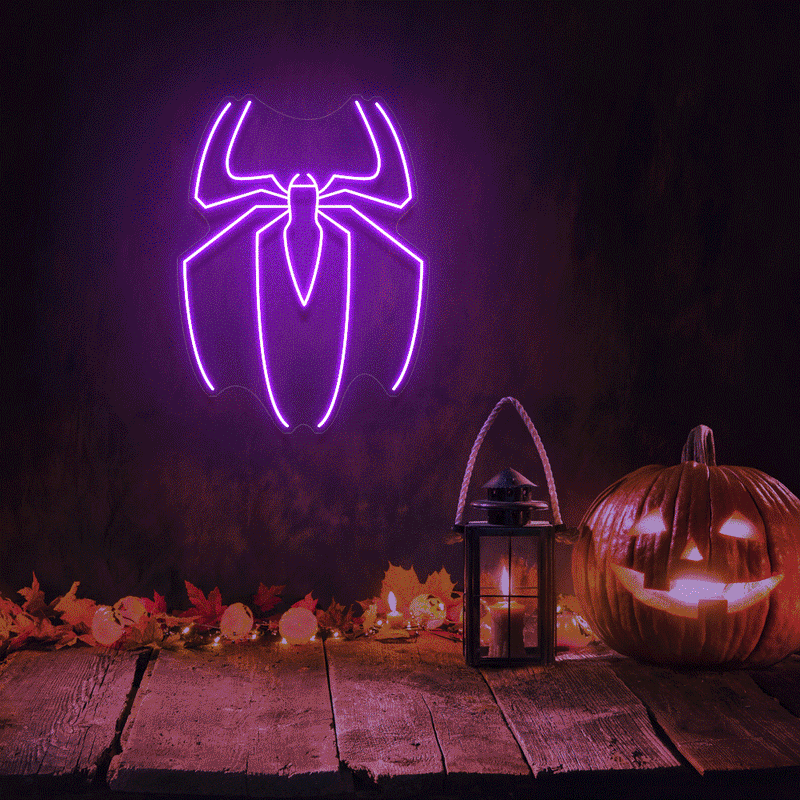 Halloween Spider Neon Sign