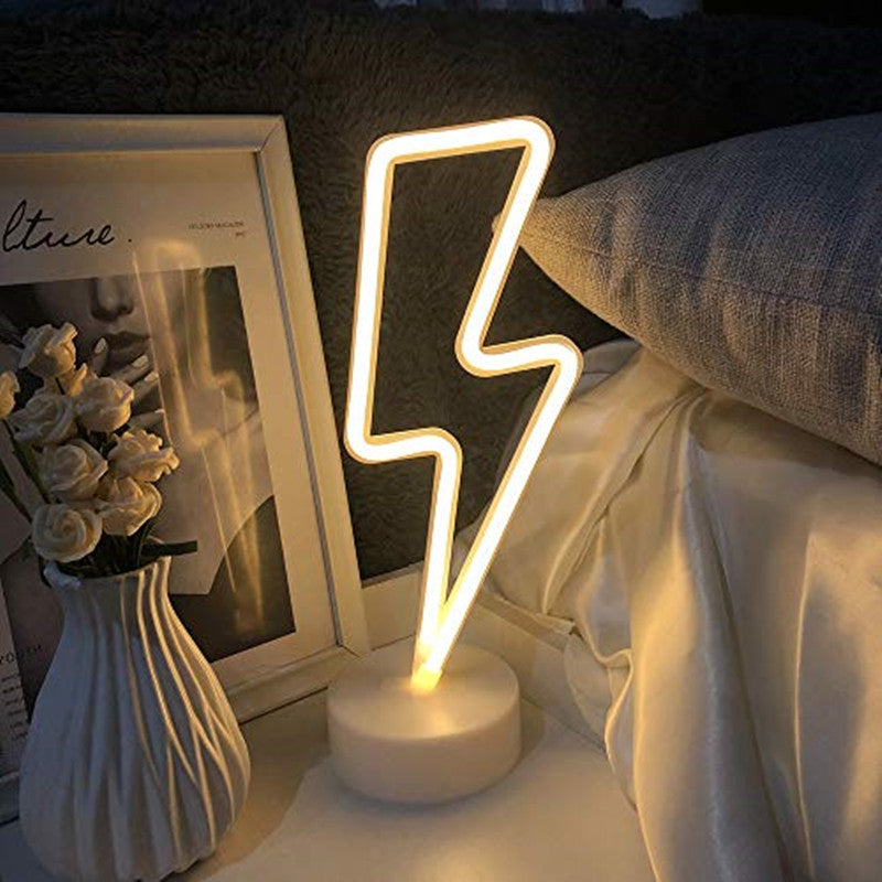 LED Neon Sign Desk Lights & Lightning Night Light