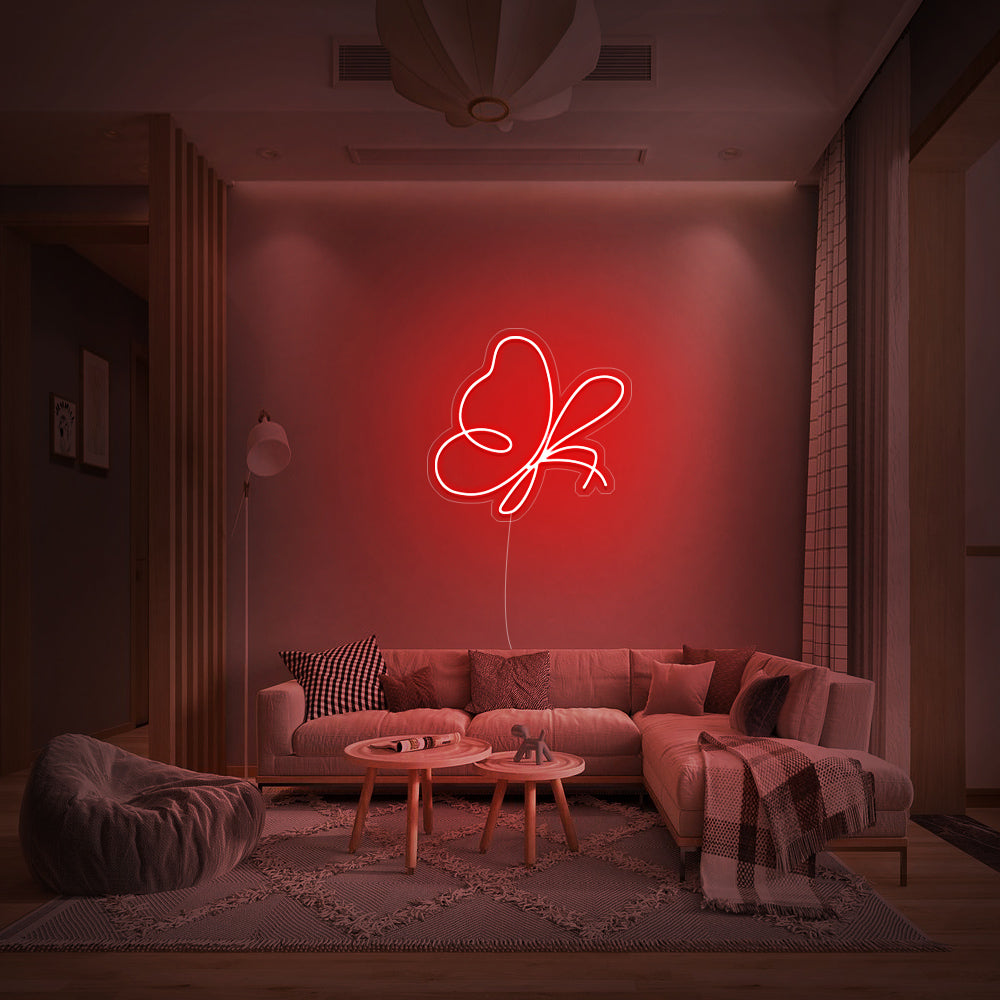Mini Abstract Butterfly Neon Sign