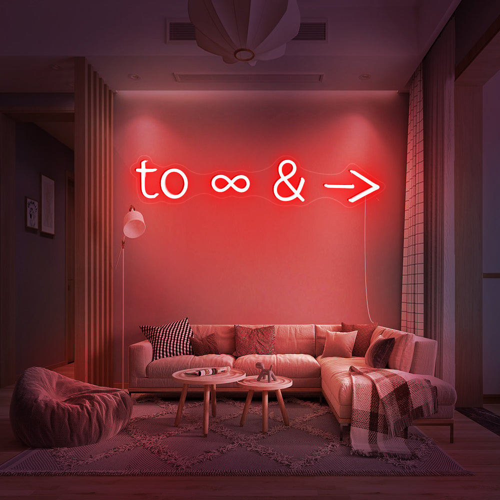 To Infinity and Beyond Neon Sign