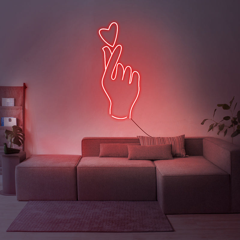 love finger led neon sign