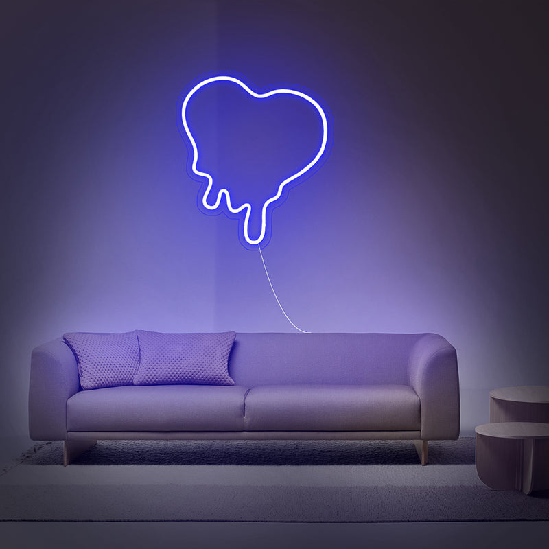 Dripping Heart Neon Sign