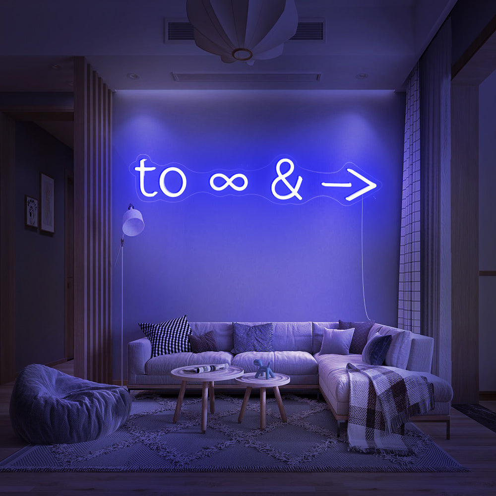 To Infinity and Beyond Neon Sign