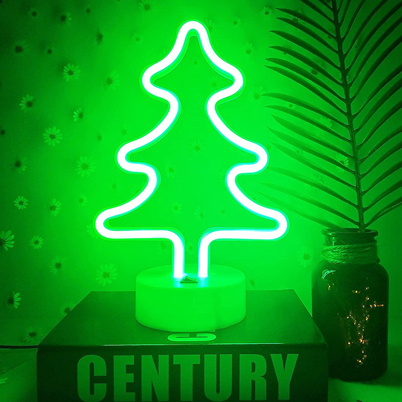 LED Neon Sign Desk Lights & Christmas Tree Night Light
