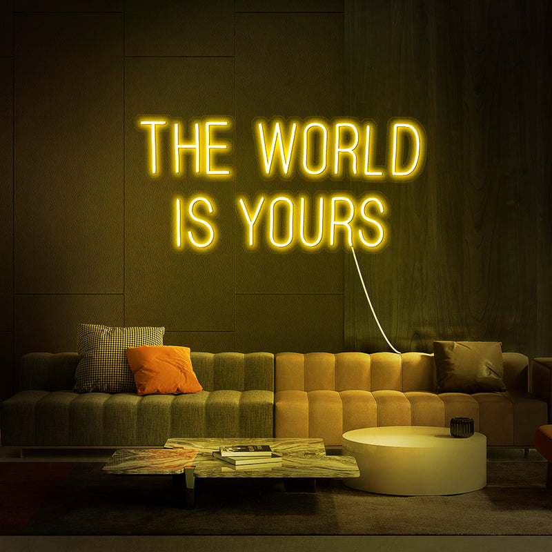 The world is your led neon sign