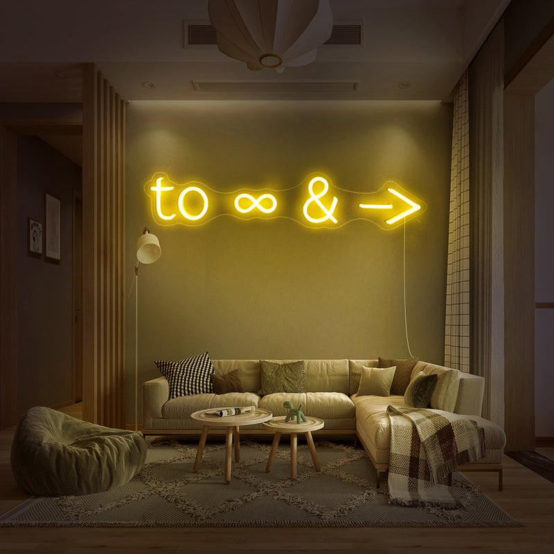 To Infinity and Beyond Neon Sign