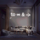 To Infinity and Beyond Neon Sign