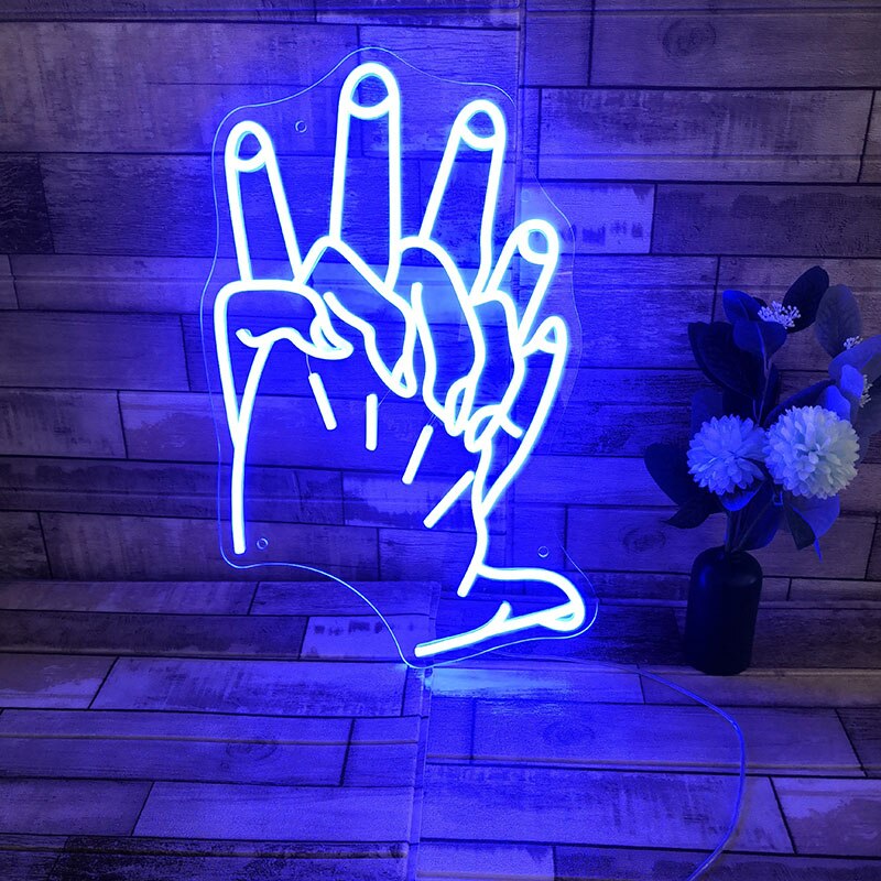 Hand In Hand Neon Sign