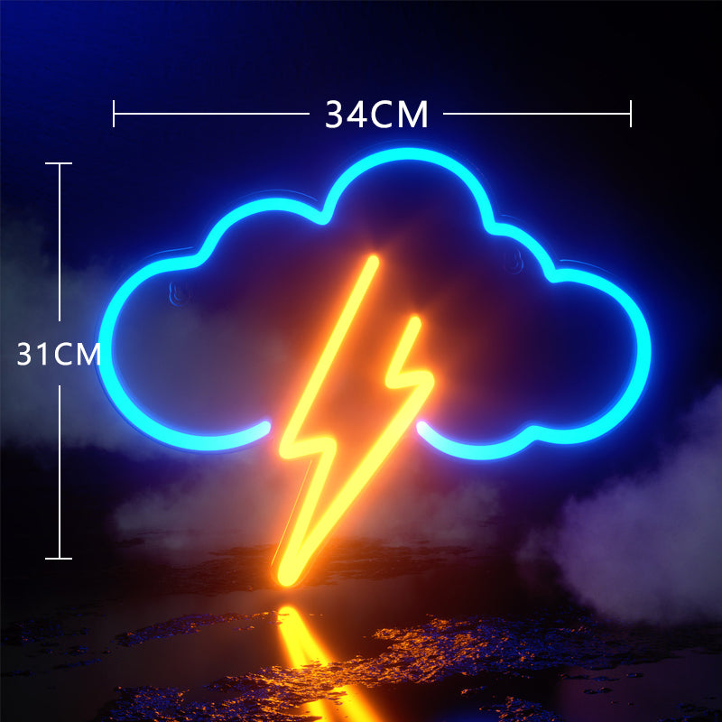 LED Neon Sign Planet & Clouds Night Light