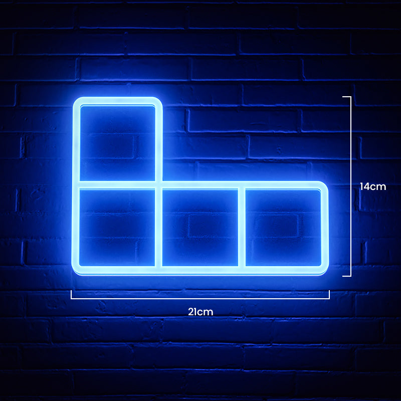 LED Neon Sign & LED Tetris Night Light