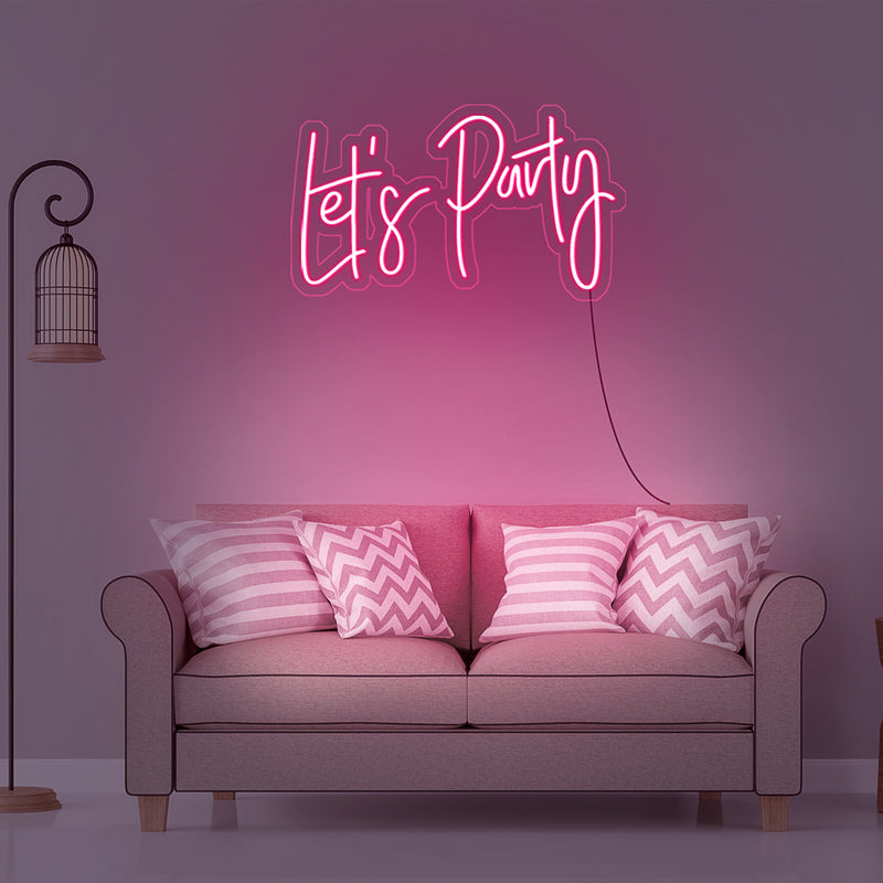 LET'S PARTY NEON SIGN