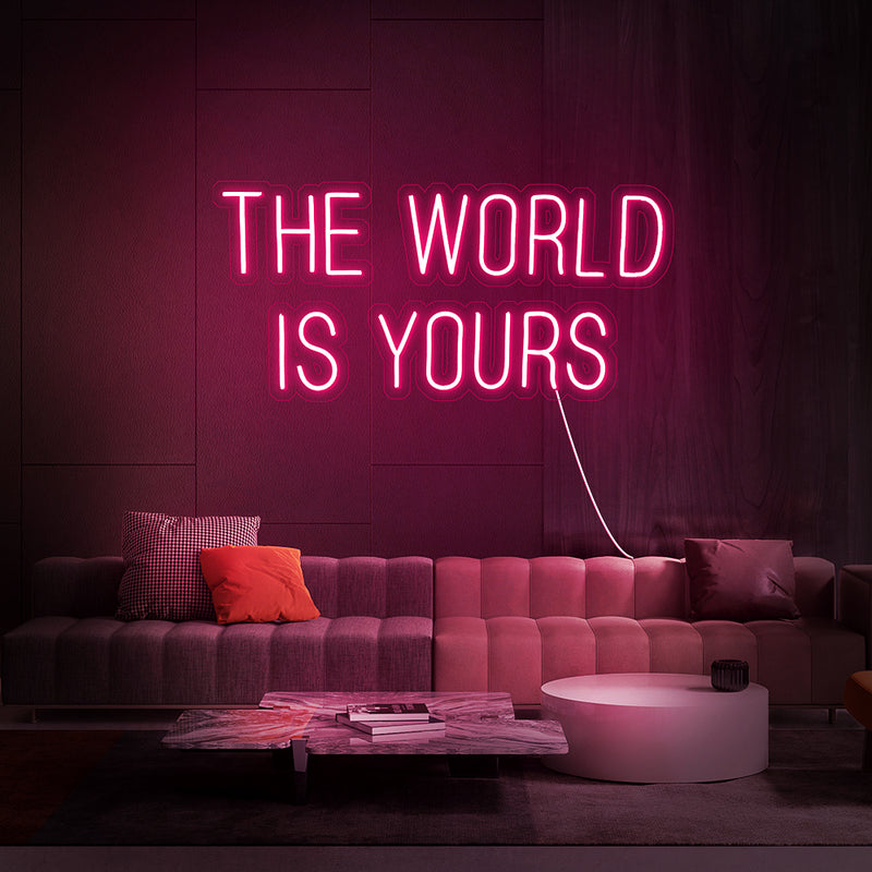 The world is your led neon sign
