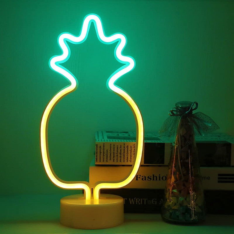 LED Neon Sign Desk Lights & Pineapple Night Light